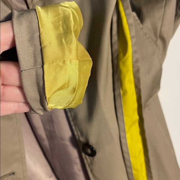 JACOB Classic Single Breasted Trench Coat | Matte Tan Khaki | Women’s Size Small - Picture 14 of 14